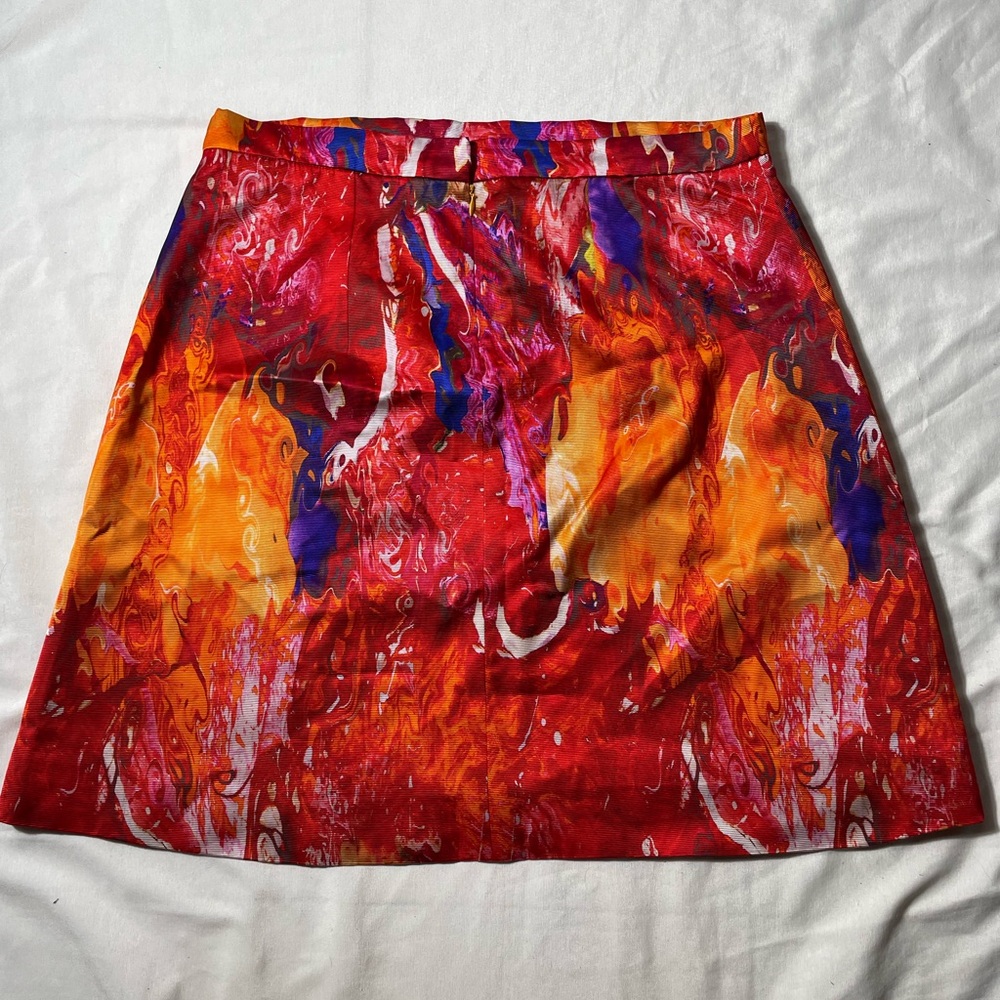 Peggy Jennings Saks Fifth Avenue colorful abstract skirt Womens - Picture 2 of 5